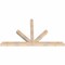Ekena Millwork Saratoga Smooth Timber Gable Bracket, Douglas Fir, 72"W x 42"H x 3 1/2"D x 3 1/2"F, 14/12 Pitch GBW072X42X0404SAR00SDF - alternate 2